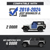 for Jeep Side Steps Running Boards Compatible with Jeep Wrangler JL 2 Doors(18-25)-Include 4XE Model | Yzona